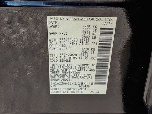 Used 2018 Nissan Murano Platinum w/ Cargo Package image 25