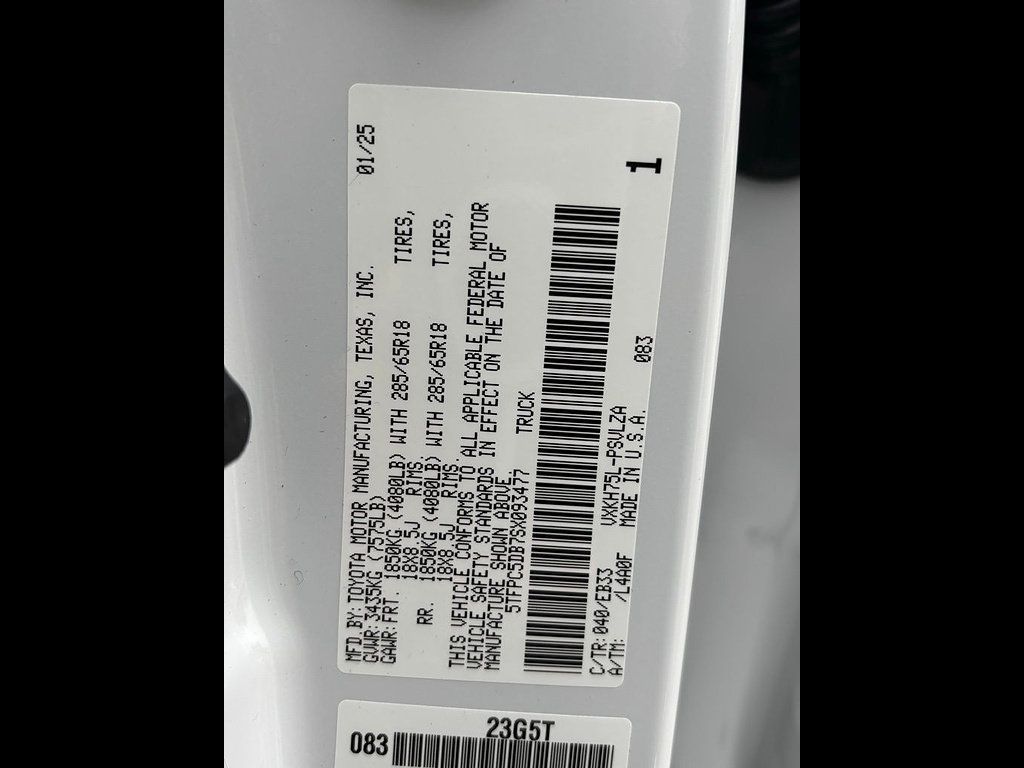 New 2025 Toyota Tundra TRD Pro AWD/4WD image 31