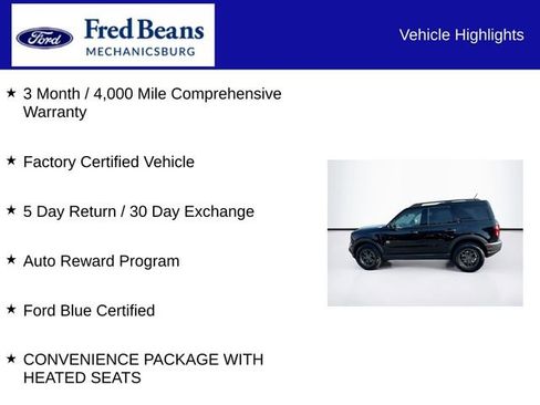 Certified 2023 Ford Bronco Sport Big Bend w/ Convenience Package AWD/4WD image 5