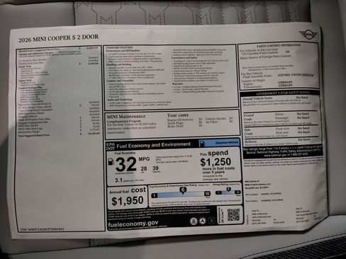 New 2026 MINI Cooper S image 25