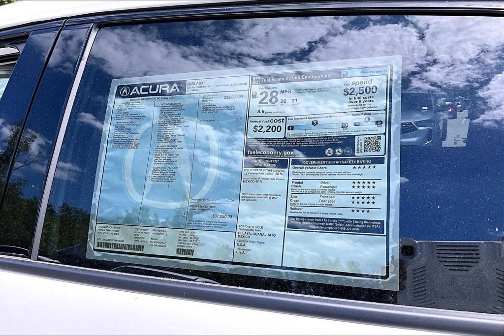 Used 2026 Acura ADX FWD image 22