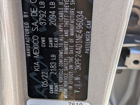 Certified 2022 Kia Forte LXS image 27