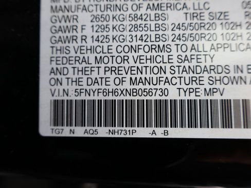 Certified 2022 Honda Pilot Touring image 13