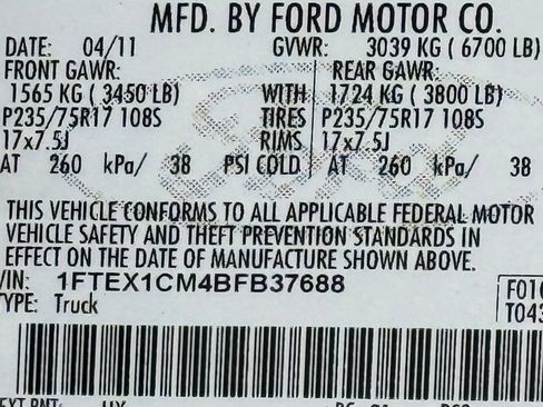 Used 2011 Ford F150 XL w/ PWR Equipment Group RWD image 48