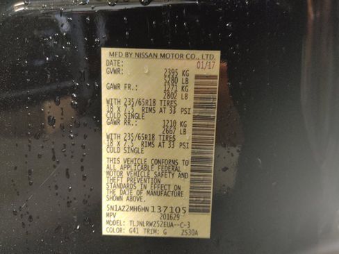 Used 2017 Nissan Murano SL w/ SL Technology Package image 33