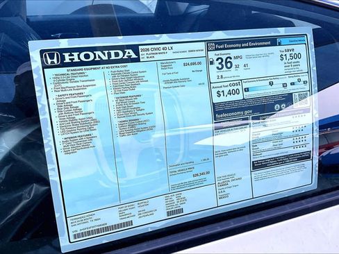 New 2026 Honda Civic LX image 18