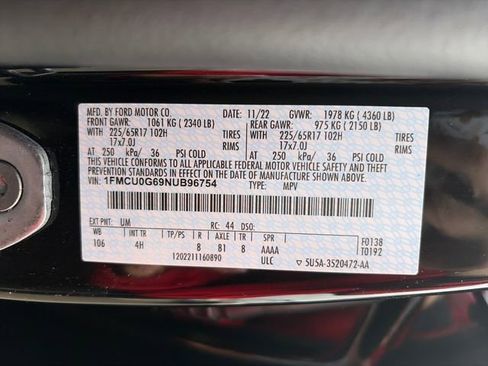 Used 2022 Ford Escape SE w/ Cold Weather Package image 48