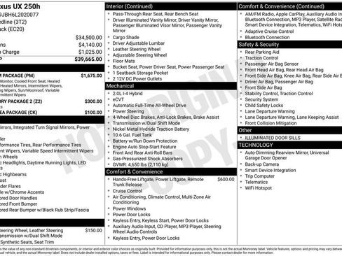 Used 2020 Lexus UX 250h w/ Premium Package image 4