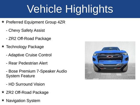 Used 2025 Chevrolet Colorado ZR2 w/ Technology Package image 3