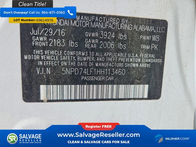 Used 2017 Hyundai Elantra SE FWD image 16