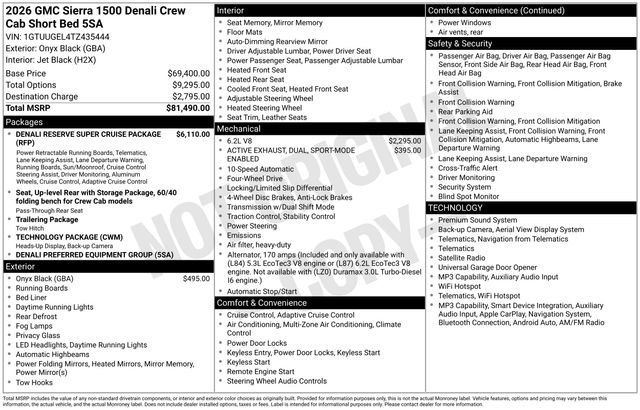 New 2026 GMC Sierra 1500 Denali AWD/4WD image 44
