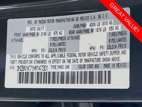 Used 2017 MAZDA MAZDA3 Sport image 7