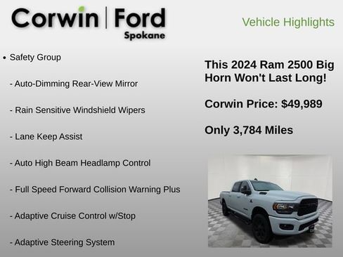 Used 2024 RAM 2500 Big Horn w/ Night Edition image 6