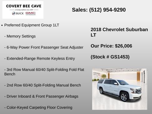 Used 2018 Chevrolet Suburban LT w/ Max Trailering Package AWD/4WD image 7