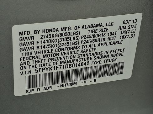 Used 2013 Honda Ridgeline Sport image 28