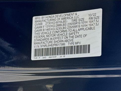 Used 2023 Honda Odyssey Touring image 35