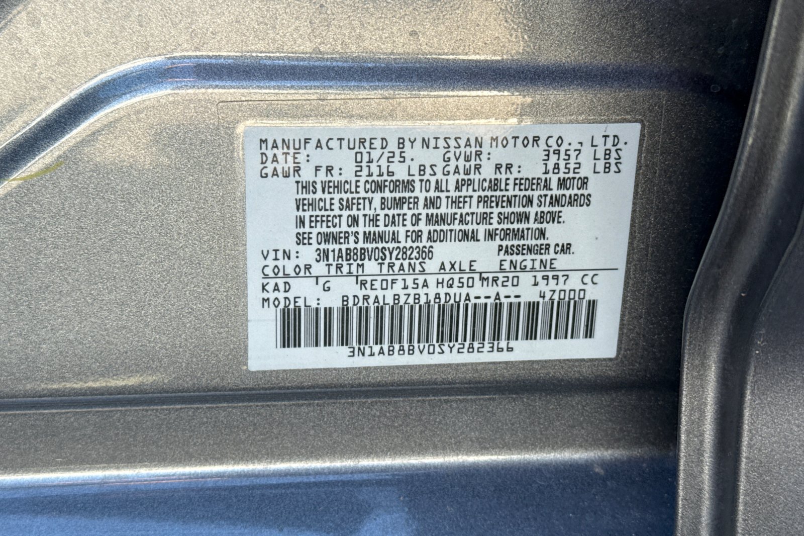 Certified 2025 Nissan Sentra S FWD image 35
