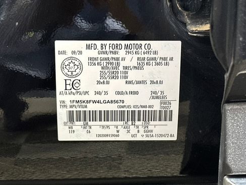 Used 2020 Ford Explorer Limited w/ Equipment Group 310A image 15