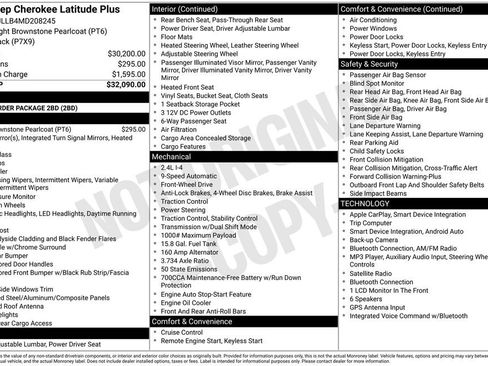 Used 2021 Jeep Cherokee Latitude Plus FWD image 4