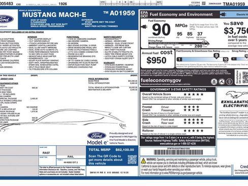 New 2026 Ford Mustang Mach-E GT w/ California Special Package AWD/4WD image 4