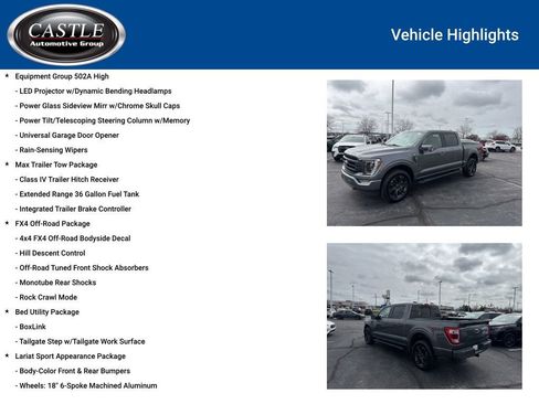 Used 2022 Ford F150 Lariat w/ Equipment Group 502A High image 8