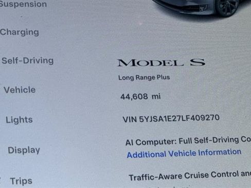 Used 2020 Tesla Model S Long Range Plus AWD/4WD image 28