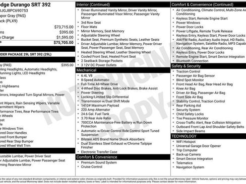 Used 2023 Dodge Durango SRT AWD/4WD image 5