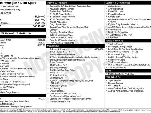 New 2026 Jeep Wrangler Sport image 7