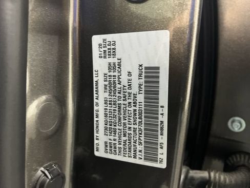 Used 2020 Honda Ridgeline RTL-E image 34