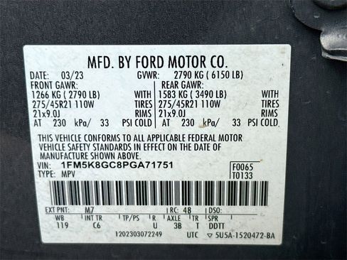 Used 2023 Ford Explorer ST w/ Equipment Group 401A image 37
