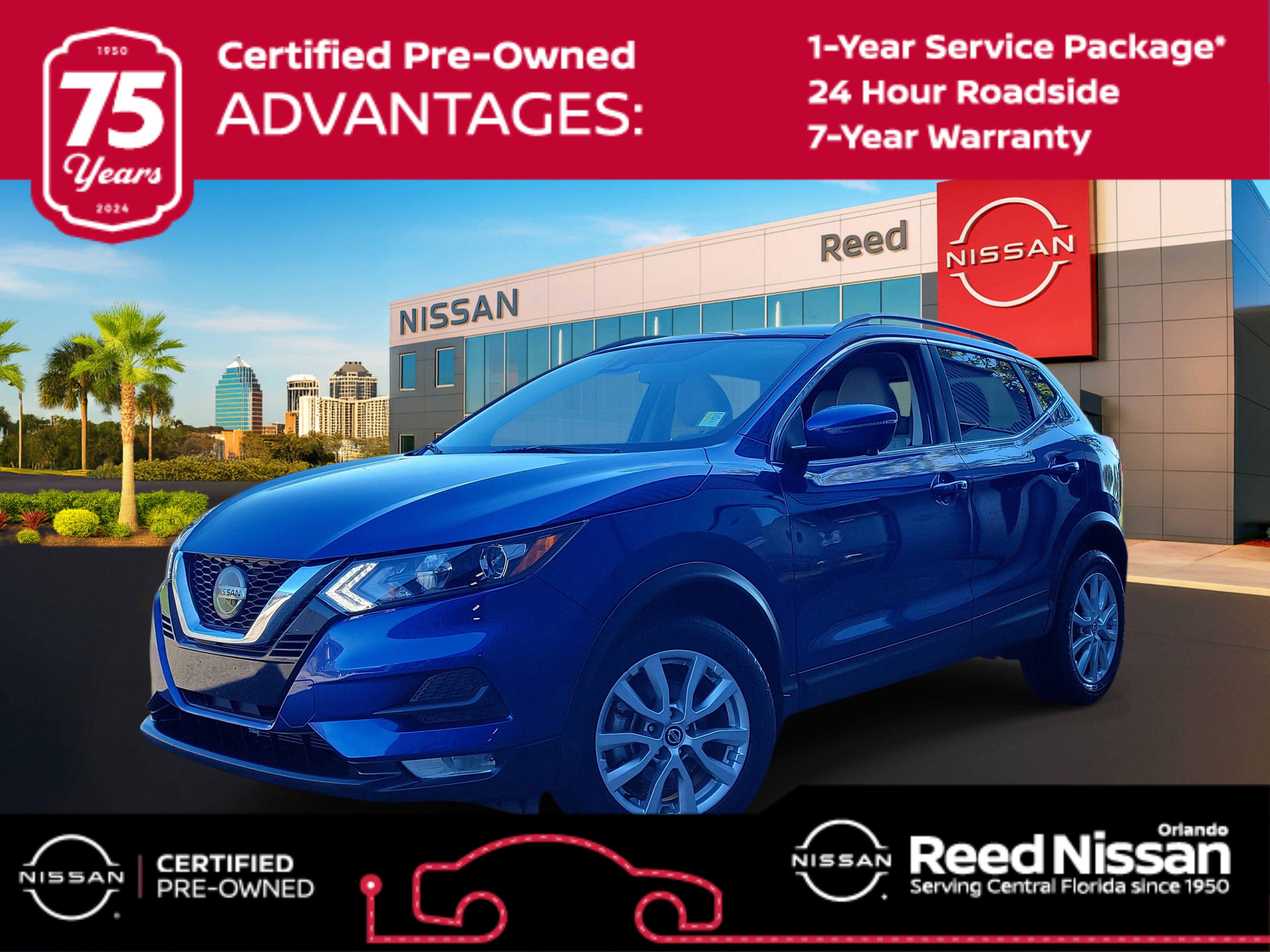 Certified 2021 Nissan Rogue Sport SV w/ Technology Package FWD image 1