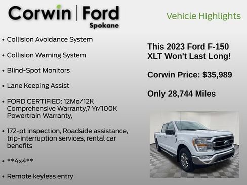Used 2023 Ford F150 XLT w/ XTR Package image 7