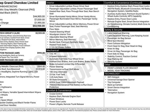 New 2025 Jeep Grand Cherokee Limited w/ Luxury Tech Group II image 6