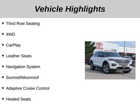 Used 2020 Ford Explorer Platinum w/ Premium Technology Package AWD/4WD image 5