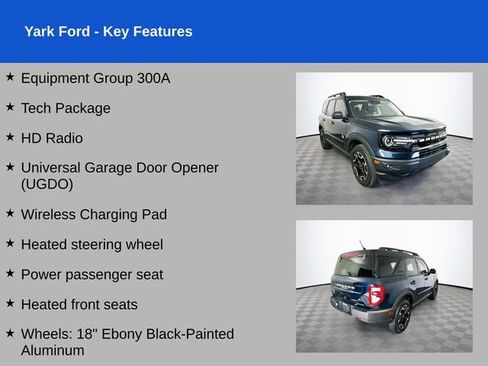 Certified 2022 Ford Bronco Sport Outer Banks w/ Tech Package AWD/4WD image 2