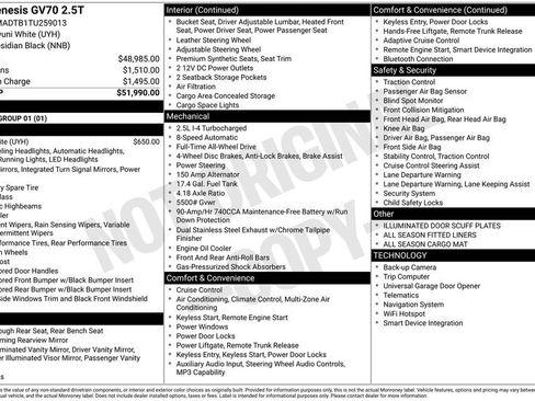 Used 2026 Genesis GV70 2.5T image 4