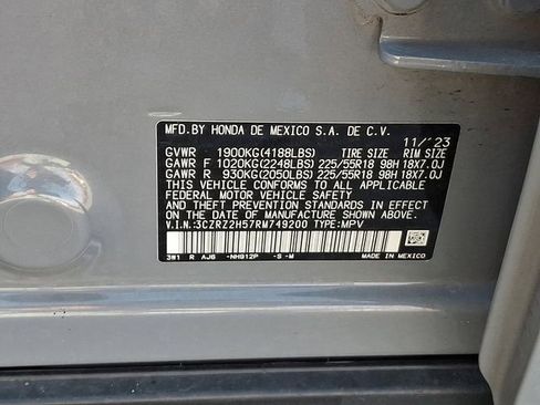 Certified 2024 Honda HR-V Sport image 27