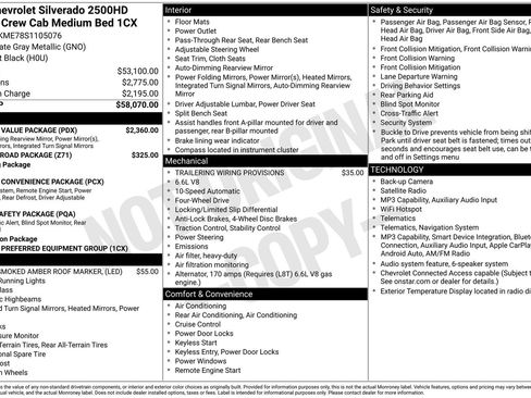 Used 2025 Chevrolet Silverado 2500 Custom w/ Custom Value Package AWD/4WD image 14