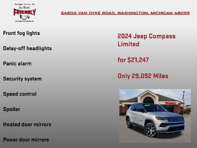 Used 2024 Jeep Compass Limited AWD/4WD image 25