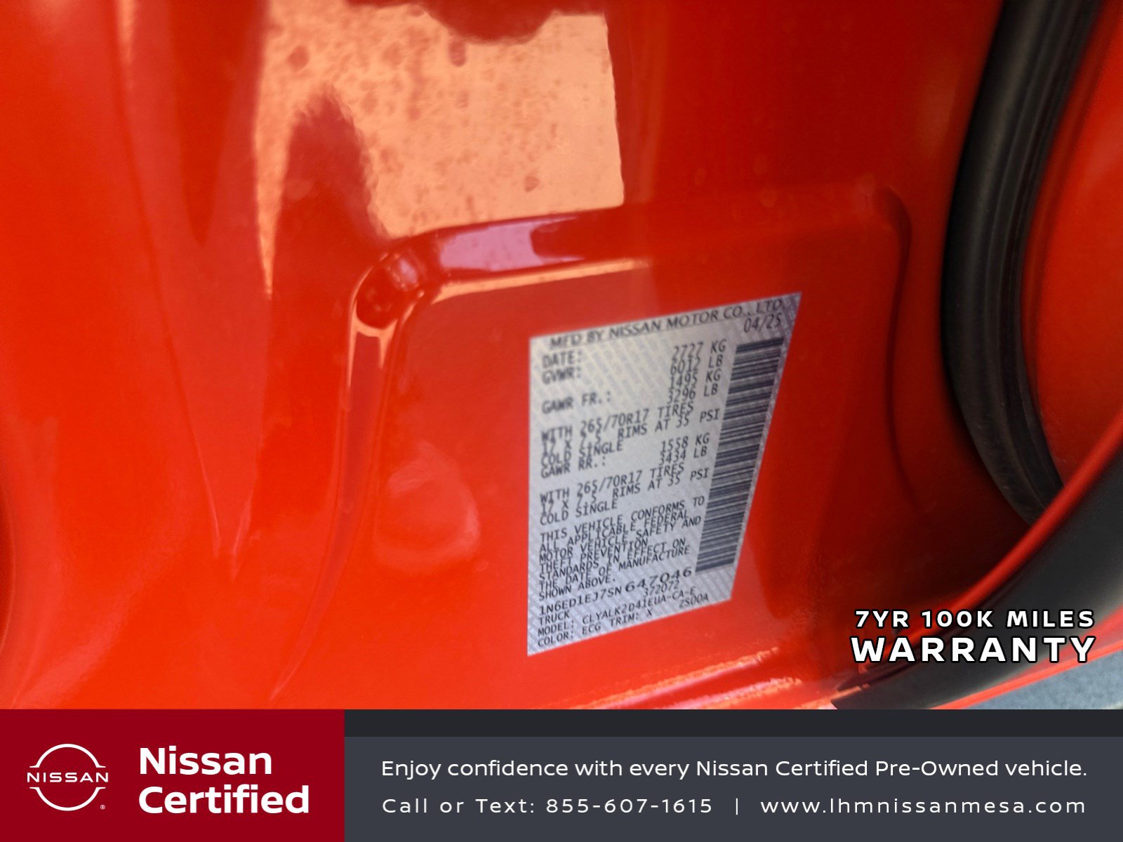 Certified 2025 Nissan Frontier Pro-X w/ Pro Convenience Package RWD image 34