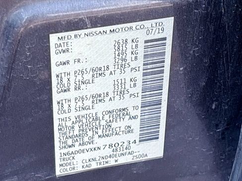 Used 2019 Nissan Frontier SV w/ Value Truck Package AWD/4WD image 30