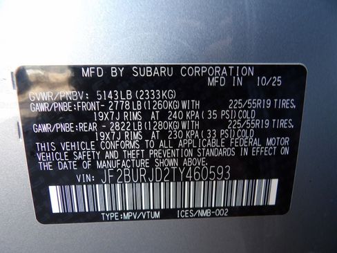 New 2026 Subaru Outback Touring XT AWD/4WD image 35