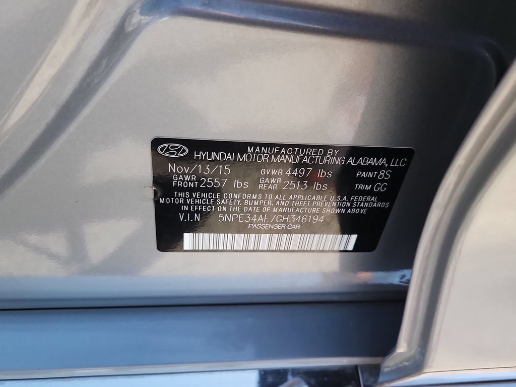 Used 2016 Hyundai Sonata Limited w/ Option Group 04 FWD image 19
