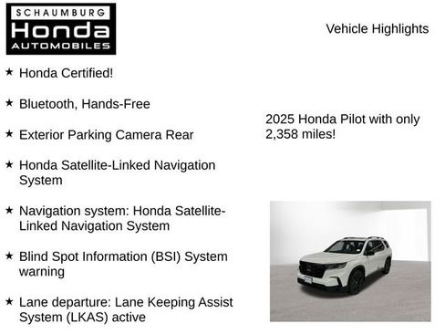 Certified 2025 Honda Pilot Black Edition image 7