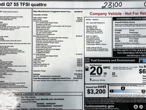 Used 2025 Audi Q7 3.0T Premium Plus w/ Premium Plus Package image 76