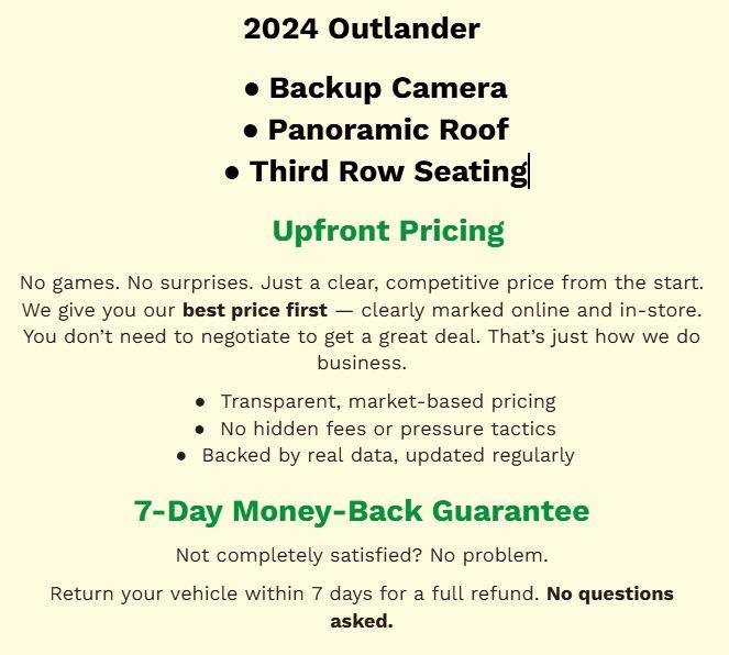 Used 2024 Mitsubishi Outlander AWD image 2