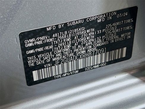 Used 2024 Subaru Crosstrek 2.0i Premium image 33