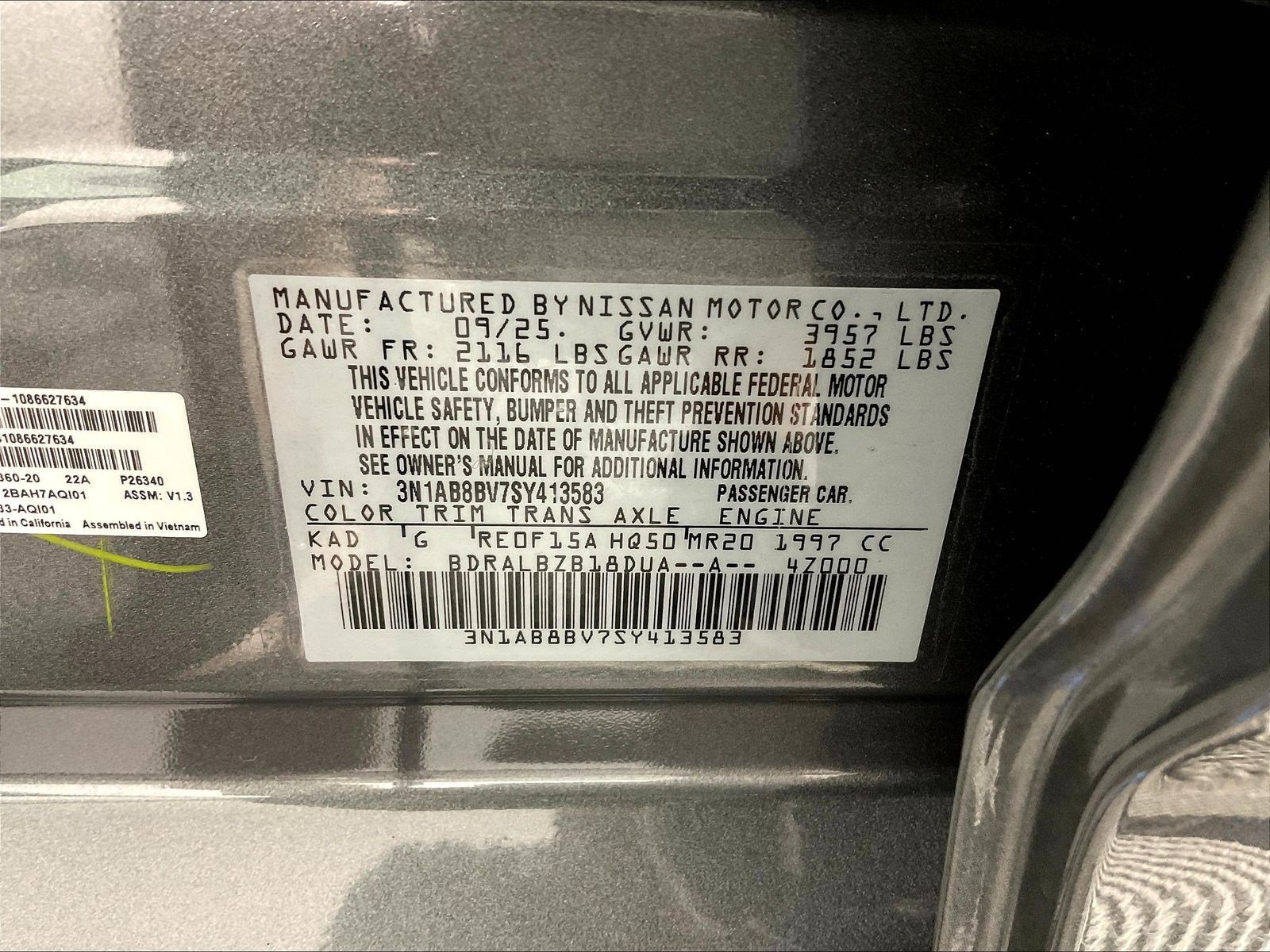 Certified 2025 Nissan Sentra S FWD image 19