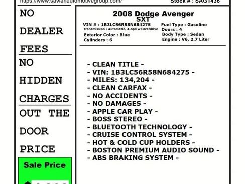 Used 2008 Dodge Avenger SXT w/ Premium Convenience Group image 24