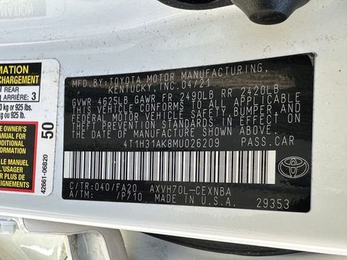 Used 2021 Toyota Camry LE w/ Audio Upgrade Package image 39